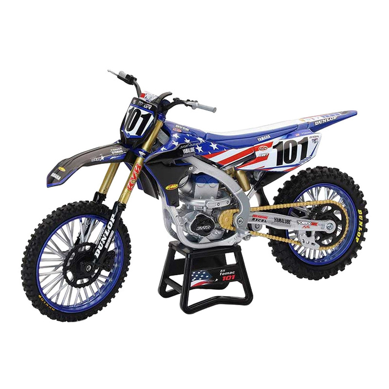 Moto miniature New Ray Yamaha E. Tomac N°101 motocross des Nations 2022 Échelle 1/12°
