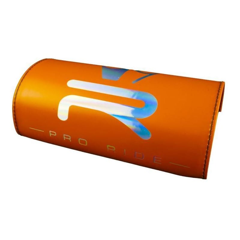 Mousse de guidon sans barre KRM orange mat et logo holographique