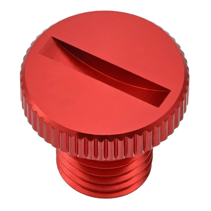 Obturateur de fixation de rétroviseur Daytona ØM10 x 1,25 mm pas à droite rouge