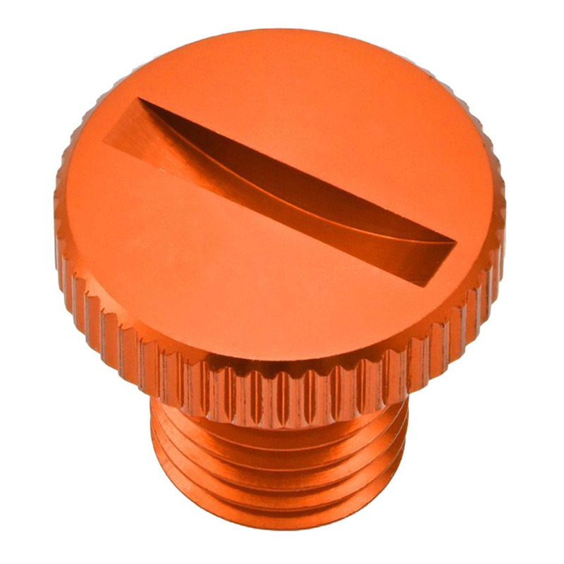 Obturateur de fixation de rétroviseur Daytona ØM10 x 1,25 mm pas à gauche orange