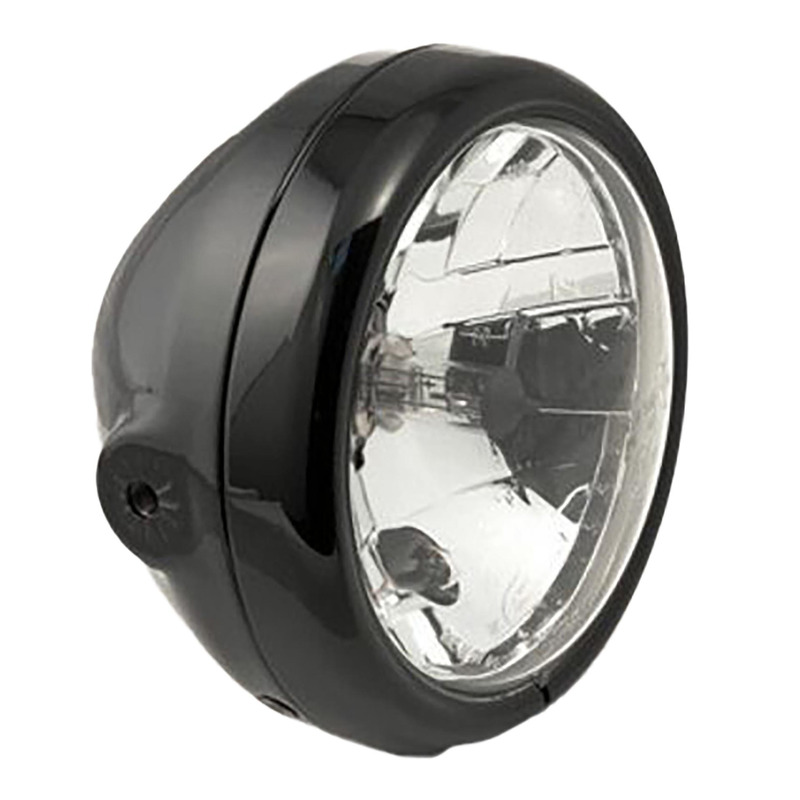Optique de phare LSL Six-Days noir brillant Ø160mm