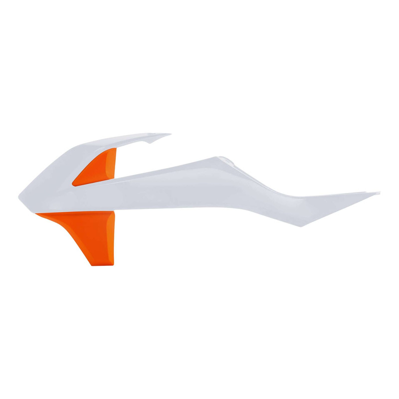 Ouïes de Radiateur ACERBIS Blanc (n°2) / Orange - KTM 85 SX 18-24