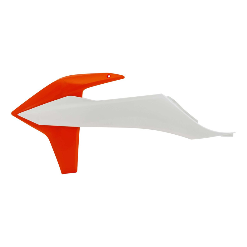 Ouïes de Radiateur ACERBIS Blanc / Orange - KTM SX / SXF 19-22
