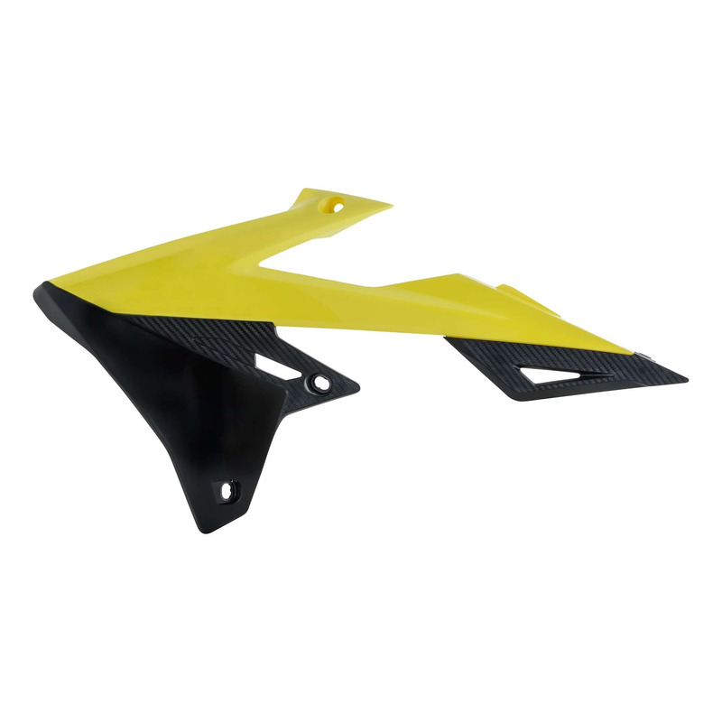 Ouïes de Radiateur ACERBIS Jaune / Noir - Suzuki 450 RMZ 18-25