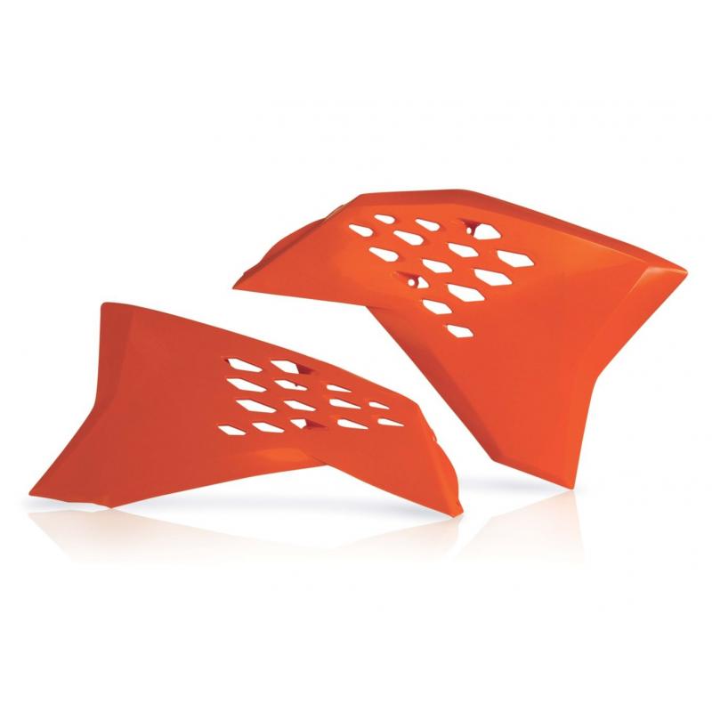 Ouïes de radiateur Acerbis KTM 125 SX 07-10 Orange Brillant
