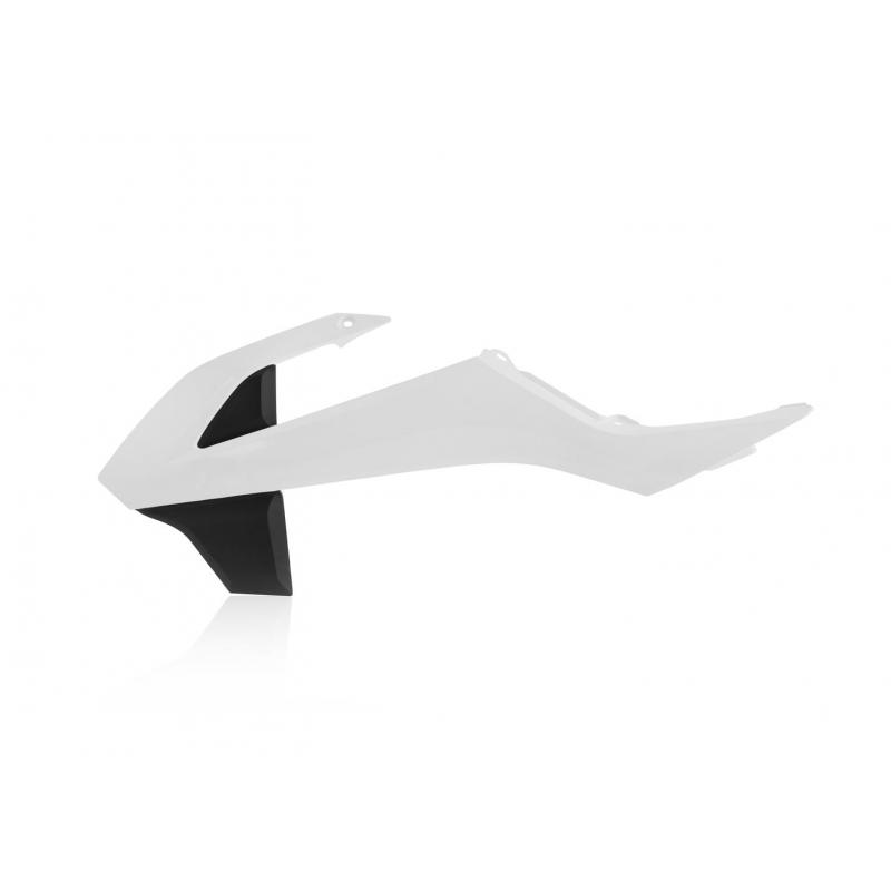 Ouïes de radiateur Acerbis KTM 65 SX 16-21 Blanc/Noir Brillant