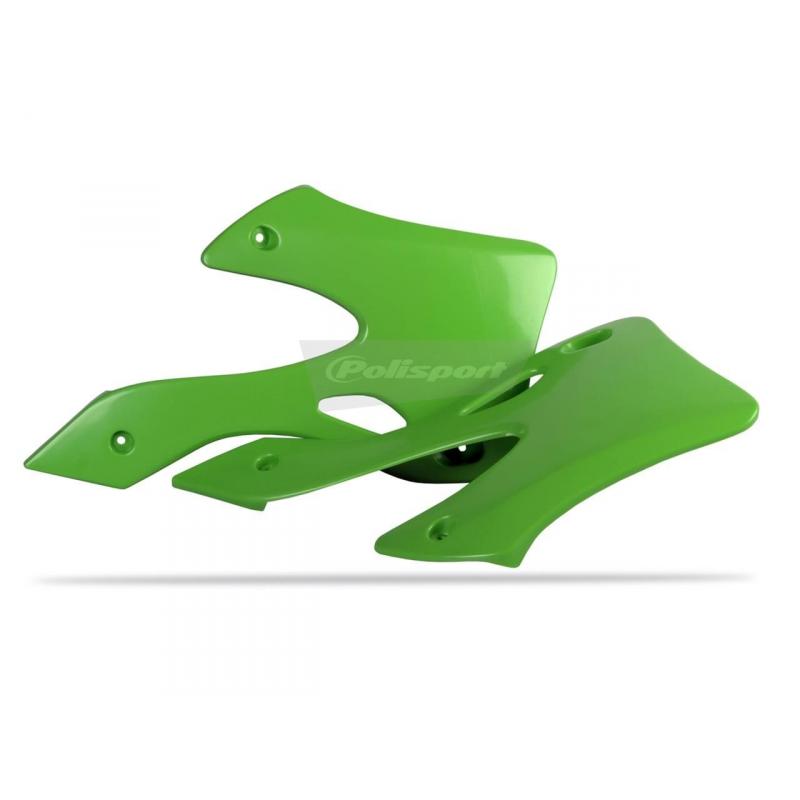 Ouïes de radiateur Polisport Kawasaki 250 KX 99-02 vert