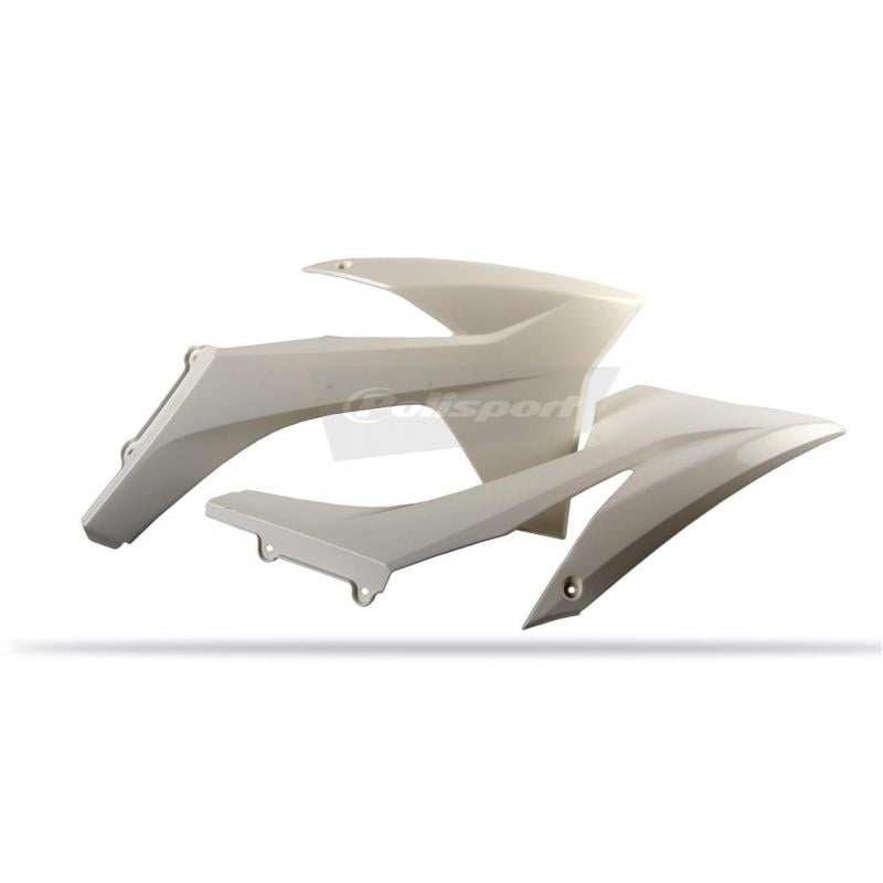 Ouïes de radiateur Polisport KTM 450 SX-F 2015 blanc