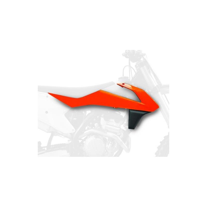 Ouïes de radiateur Polisport KTM 85 SX 18-20 orange/noir (couleur origine 2018)