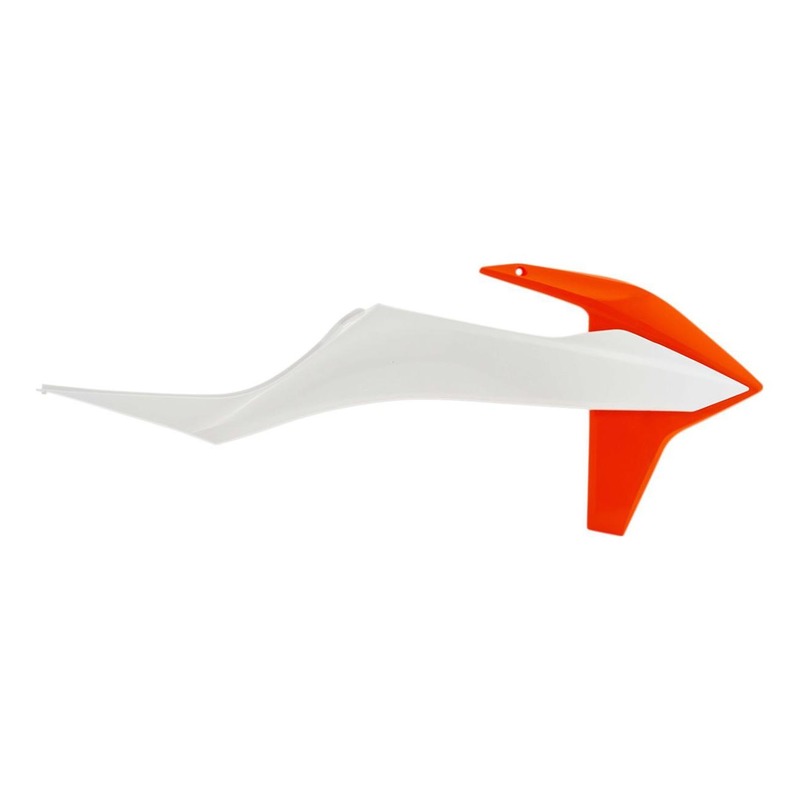 Ouïes de radiateur Polisport pour KTM 125 SX 19-22 orange/blanc