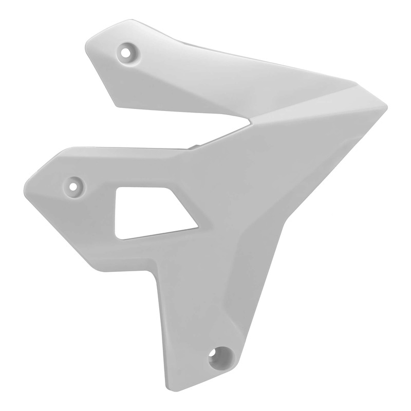 Ouïes de radiateur Polisport restylées blanches Suzuki DR-Z 400 S 00