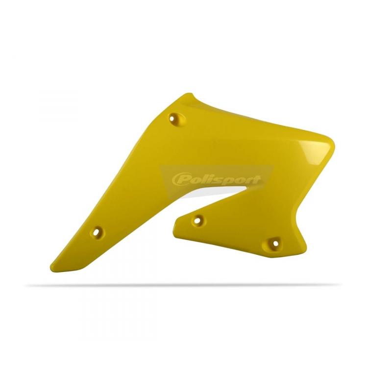 Ouïes de radiateur Polisport Suzuki 250 RM-Z 04-06 jaune