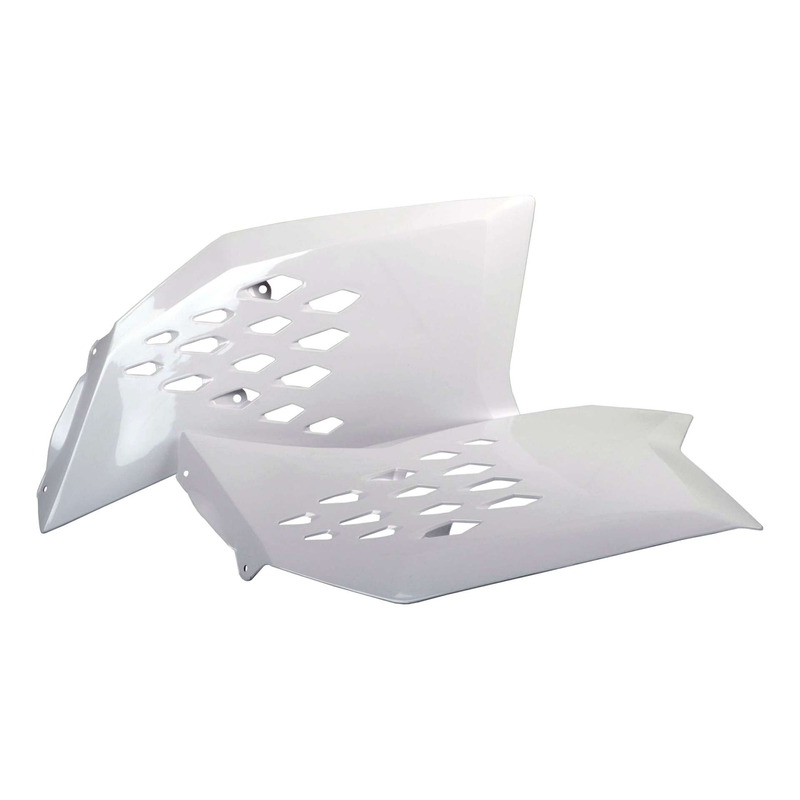 Ouïes de Radiateur POLISPORT Type Origine Blanc - KTM SX / SXF 07-10