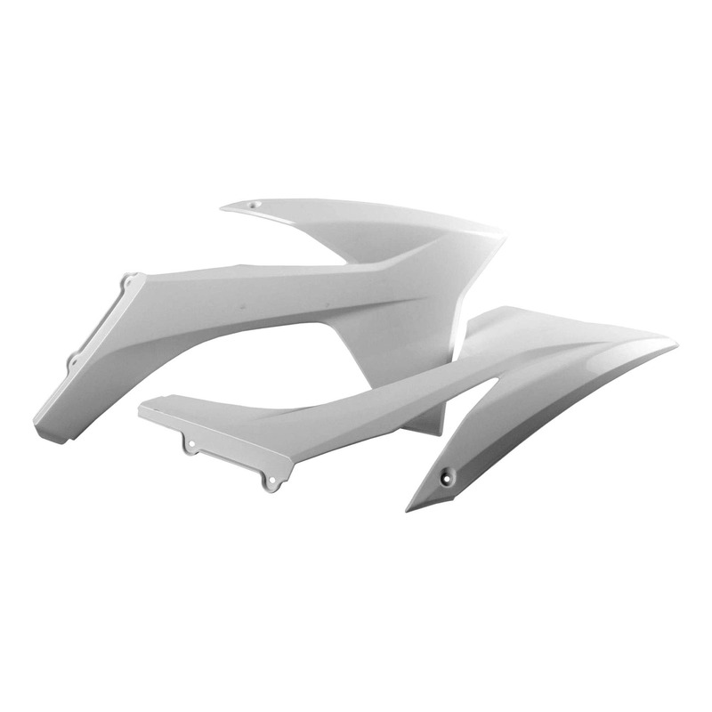 Ouïes de Radiateur POLISPORT Type Origine Blanc - KTM SX / SXF 11-12