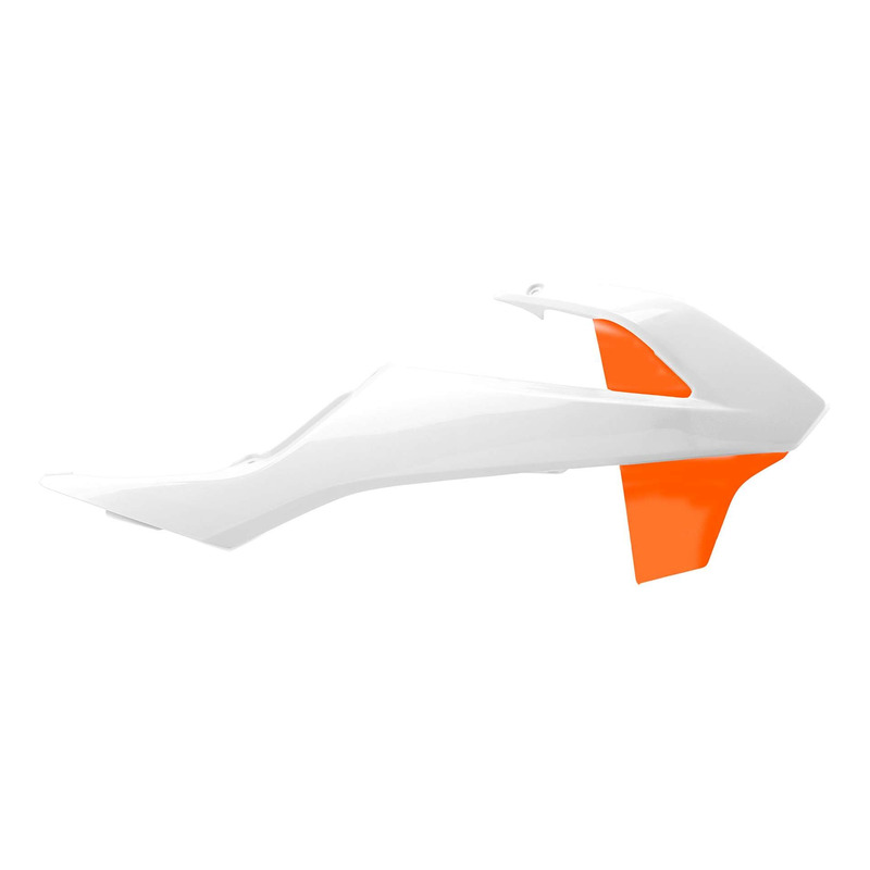 Ouïes de Radiateur POLISPORT Type Origine Blanc / Orange - KTM 65 SX