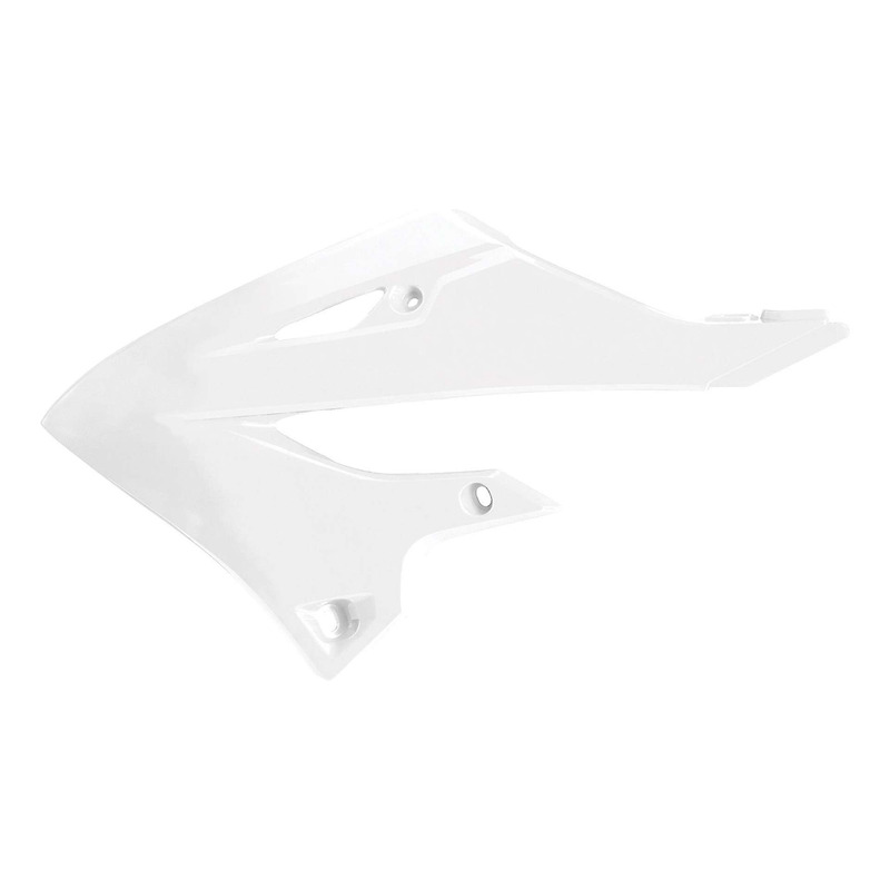 Ouïes de Radiateur POLISPORT Type Origine Blanc pour Yamaha 125 / 250 YZ 22-26