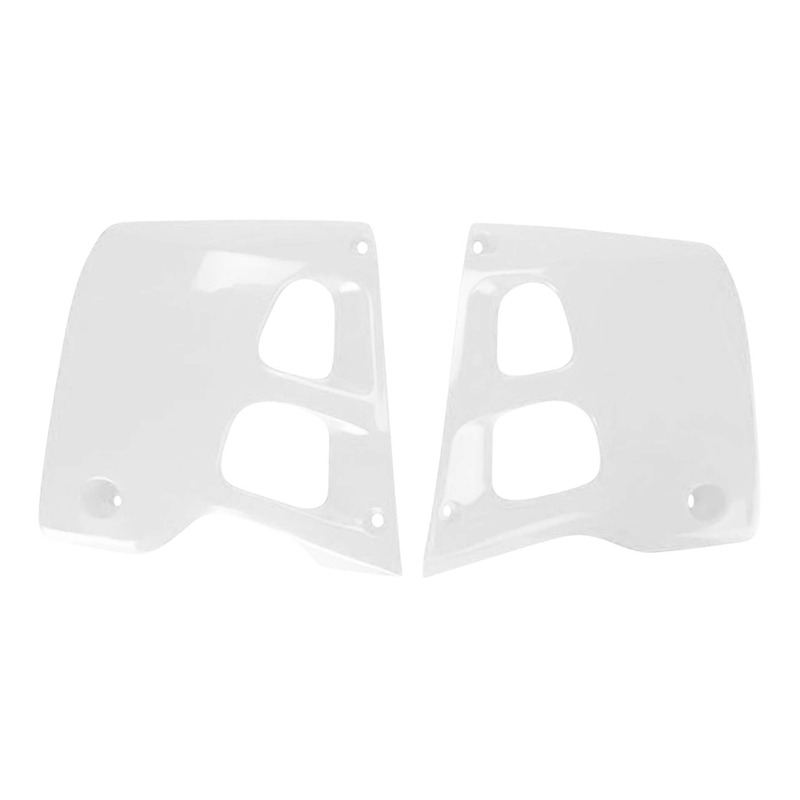 Ouïes de radiateur Polisport type origine blanches Honda CR 250 R 90-