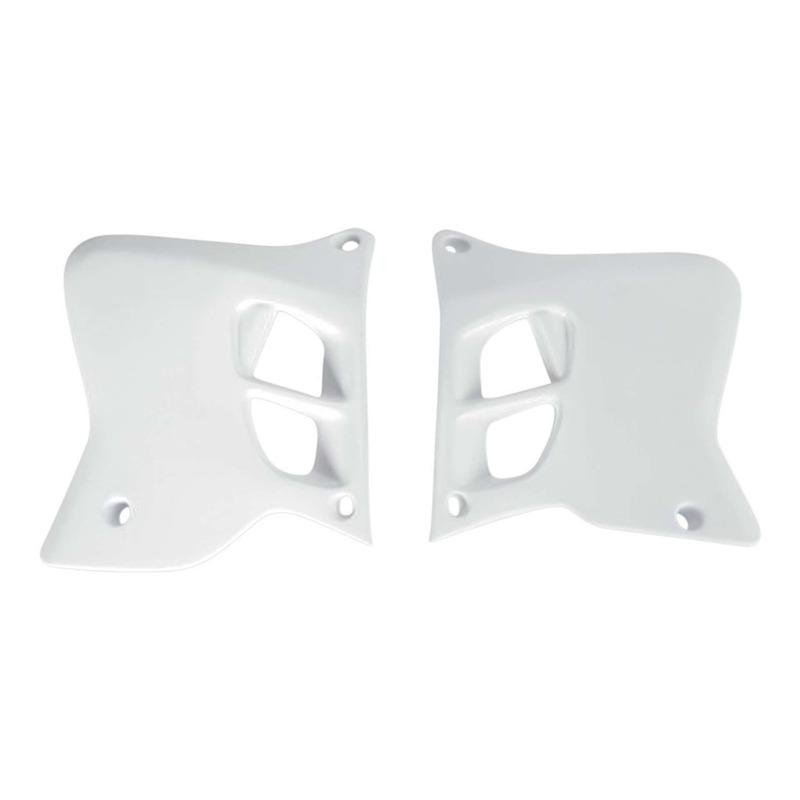 Ouïes de radiateur Polisport type origine blanches Yamaha YZ 250 93-9