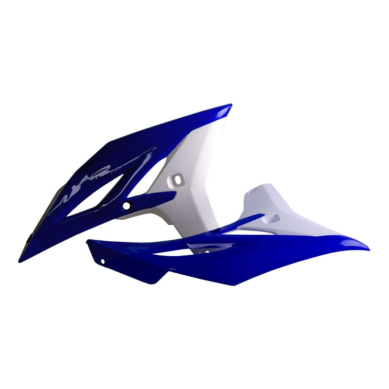 Ouïes de Radiateur POLISPORT Type Origine Bleu / Blanc - Yamaha 250 Y