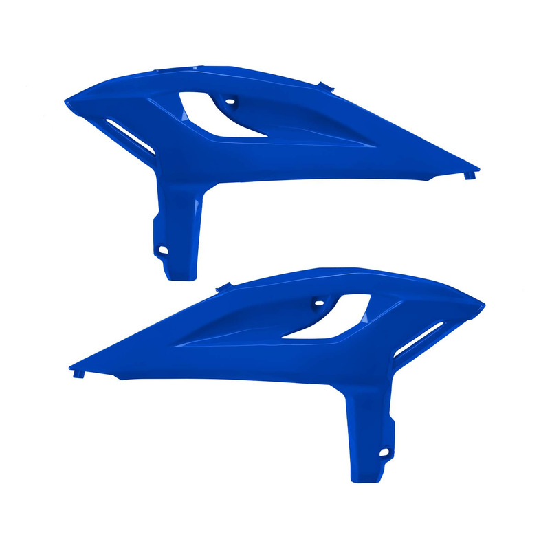 OuÃ¯es de radiateur Polisport type origine bleues Beta RR 250 X-Pro 2T