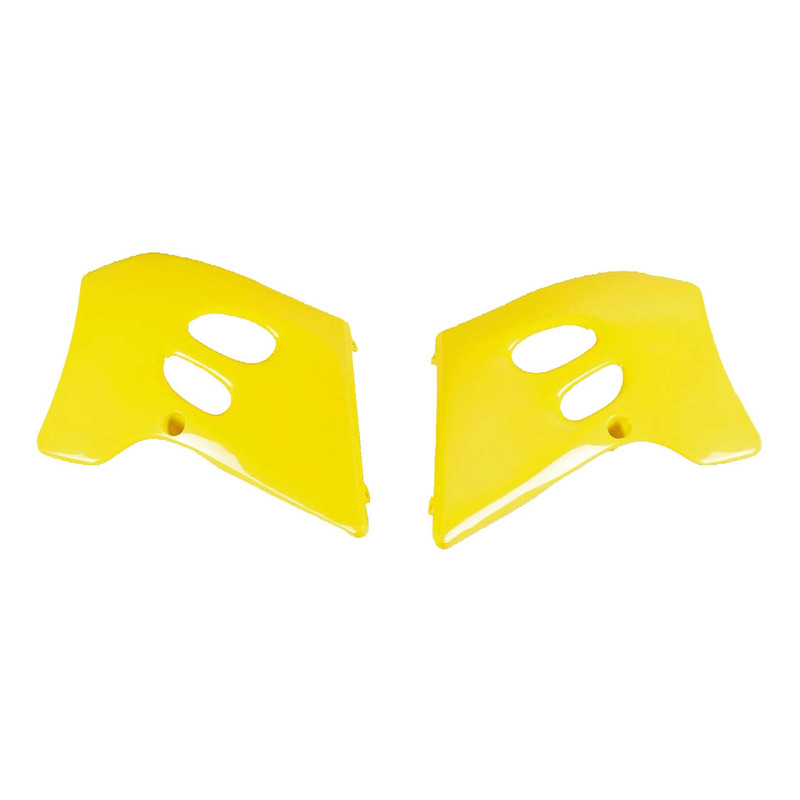 Ouïes de radiateur Polisport type origine jaunes Suzuki RM 250 93-95