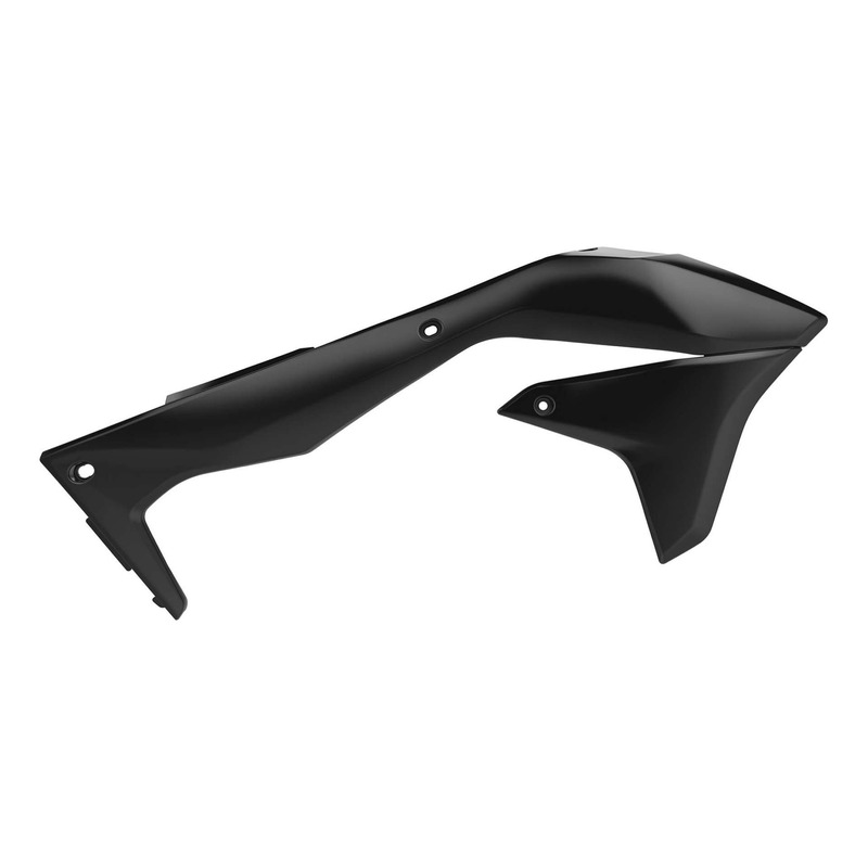 Ouïes de Radiateur POLISPORT Type Origine Noir pour Kawasaki 450 KXF 16-18
