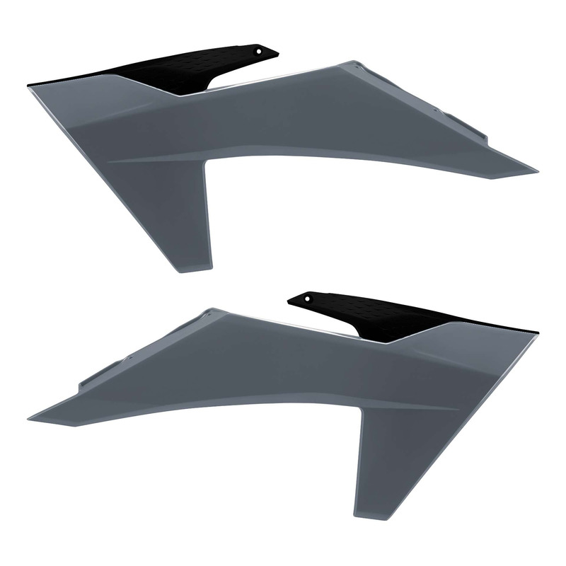 OuÃ¯es de radiateur Polisport type origine noires / grises KTM SX-F 45