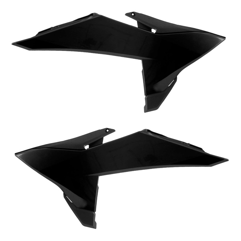 OuÃ¯es de radiateur Polisport type origine noires KTM SX-F 450 25-26