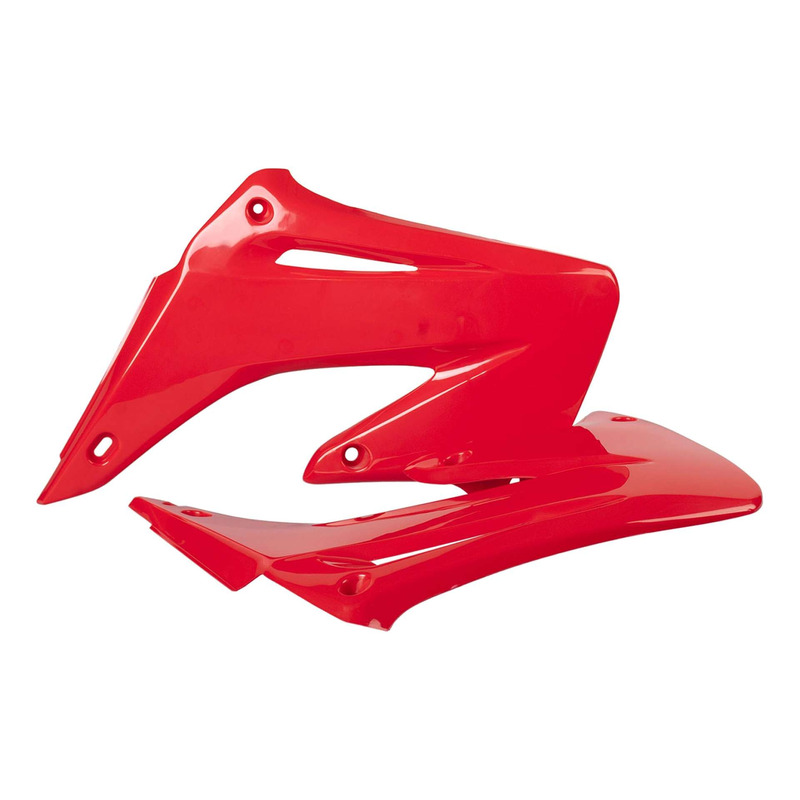 Ouïes de Radiateur POLISPORT Type Origine Rouge - Honda 125 / 250 CR-