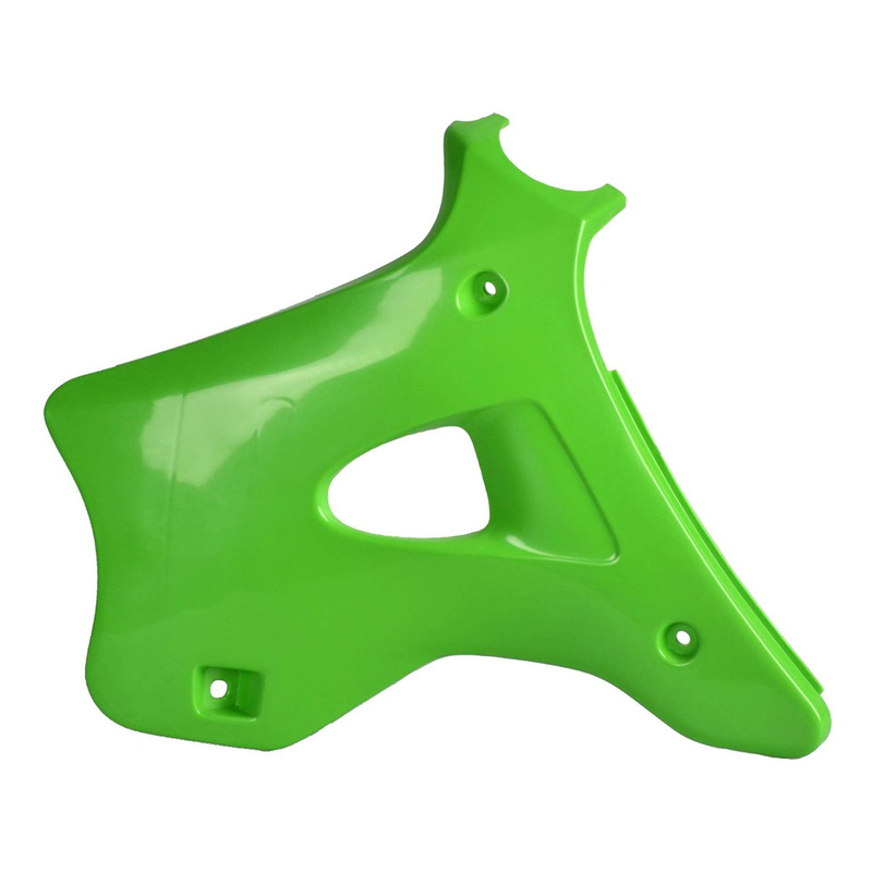 Ouïes de radiateur Polisport type origine vertes Kawasaki KX 125 90-9
