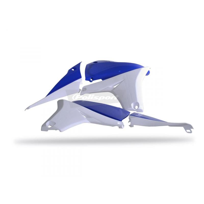 Ouïes de radiateur Polisport Yamaha 450 YZ-F 10-13 (bleu/blanc origin