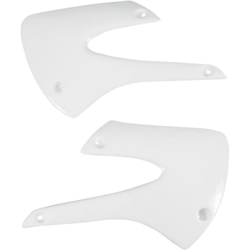 Ouïes de radiateur UFO Kawasaki 85 KX 01-13 blanc (restylé)