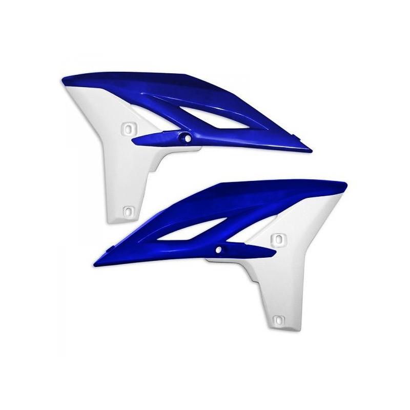 Ouïes de radiateur UFO Yamaha 250 YZ-F 11-13 bleu/blanc (couleur origine)