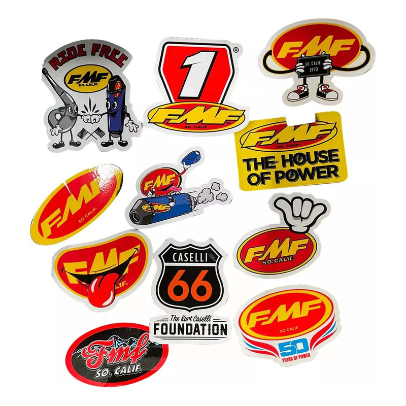 Pack dâ  Autocollants FMF Go Fast Have Fun â   Assortiment