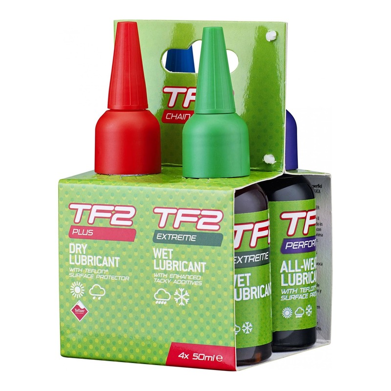 Pack de lubrifiants Weldtite TF2 toutes conditions (4x 50ml)