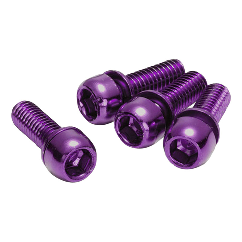Pack visserie Ã©trier frein Reverse M6 x 18mm violet