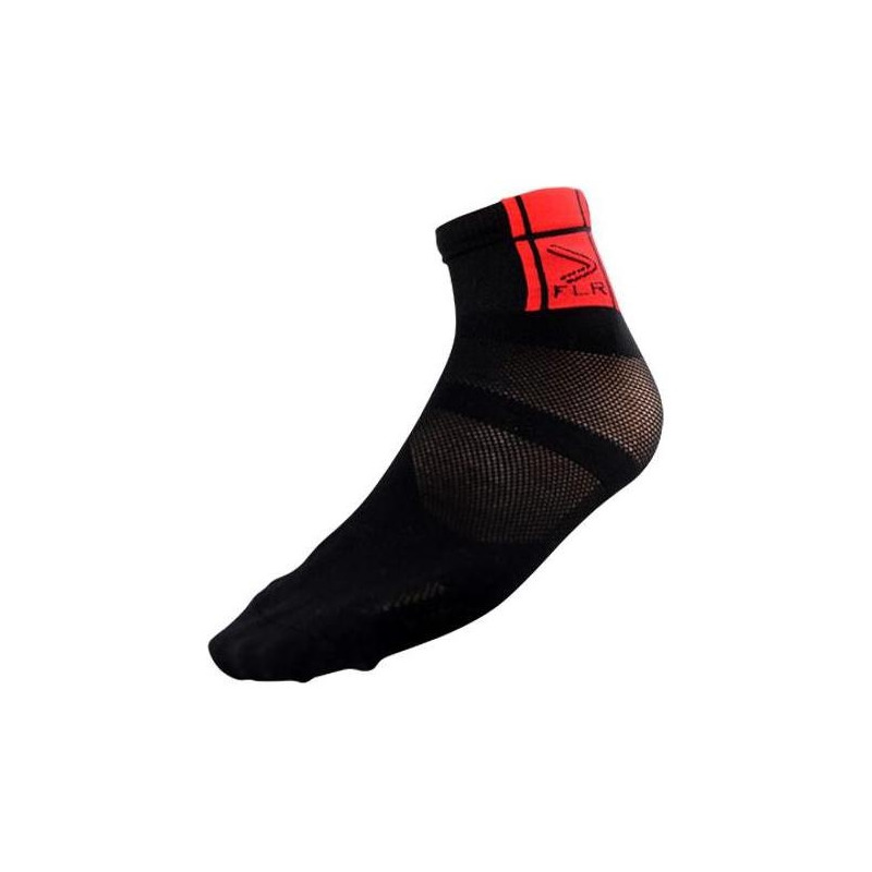 Paire de chaussettes FLR noires/rouges (9 cm)