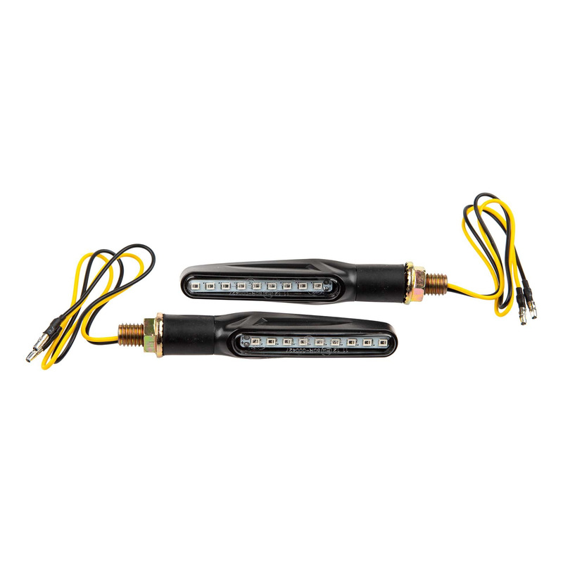 Paire de clignotants à leds  séquentiel noir