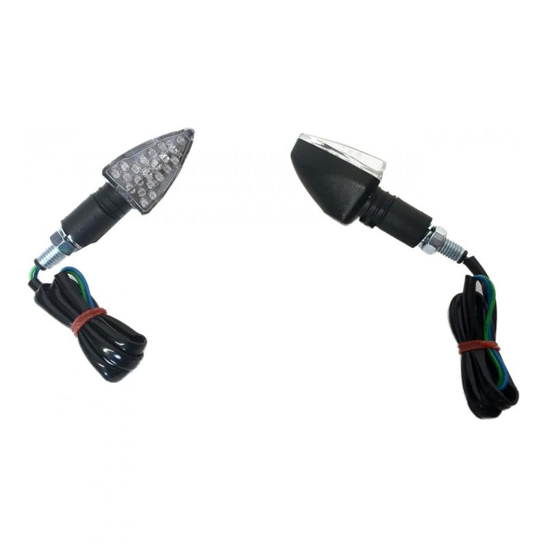 Paire de clignotants Brazoline LED Dart noir