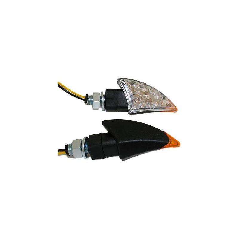 Paire de clignotants Brazoline LED Diablo noir