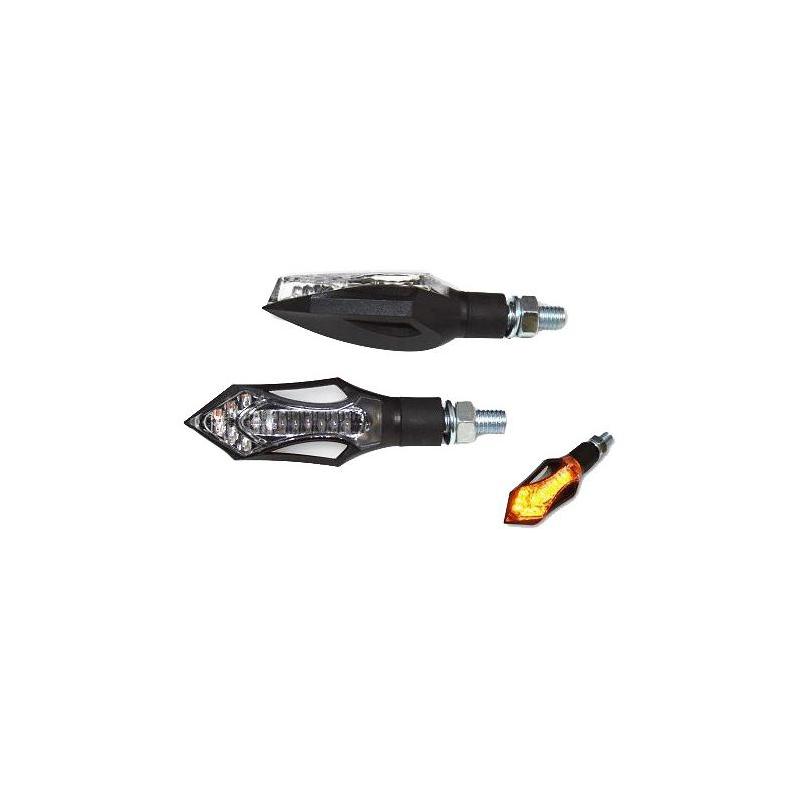 Paire de clignotants Brazoline LED Hatch noir