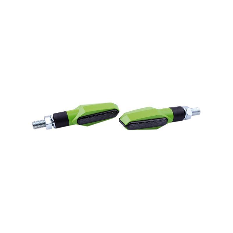Paire de clignotants Brazoline LED Jaguar verts