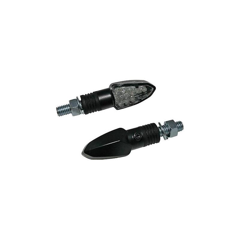 Paire de clignotants Brazoline LED Nano Triangle noir