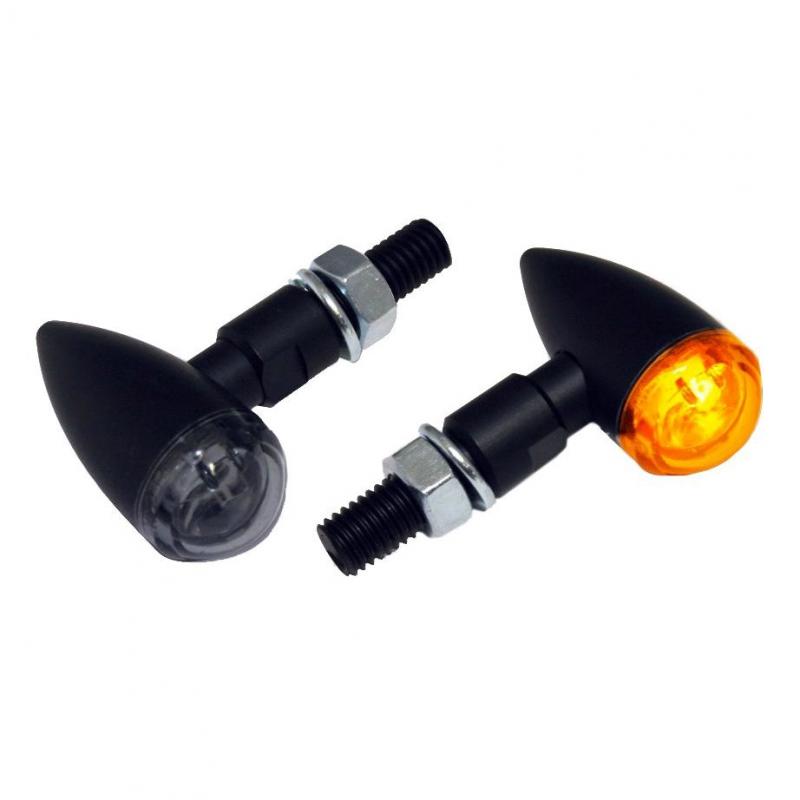 Paire de clignotants Brazoline LED Power noir