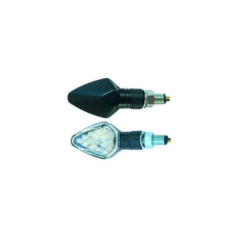 Paire de clignotants Brazoline LED Triangle noir