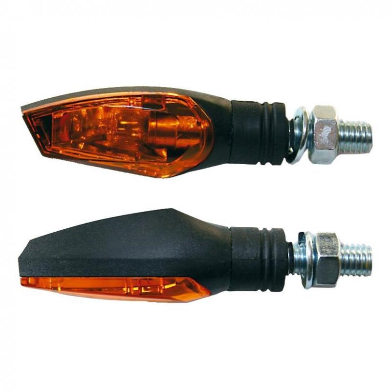 Paire de clignotants Brazoline Nova noir à ampoule