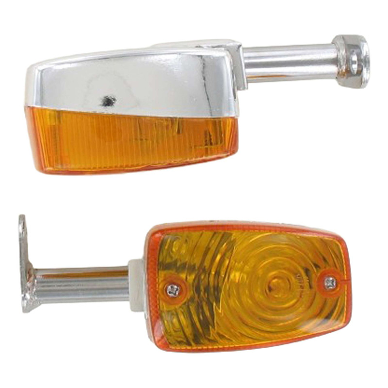 Paire de clignotants chromé MBK Motobecane