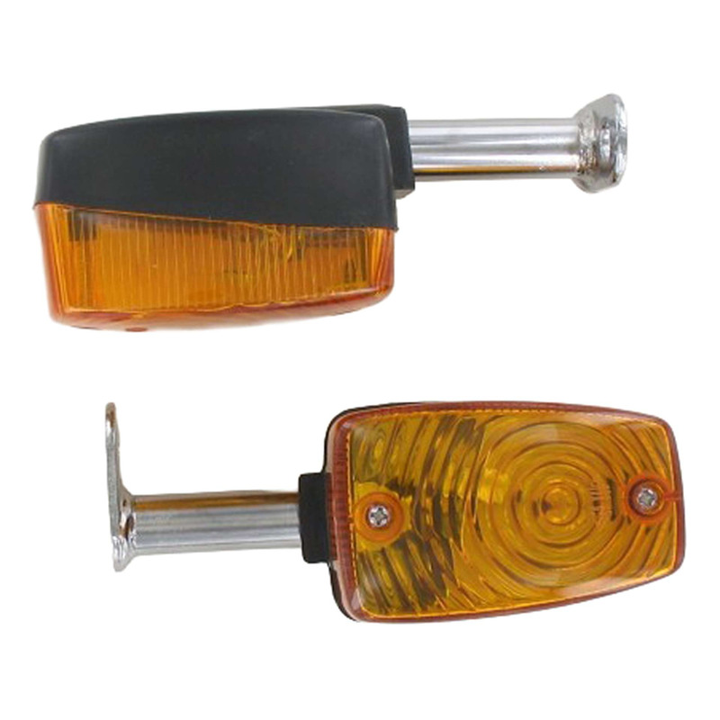 Paire de clignotants noir MBK Motobecane