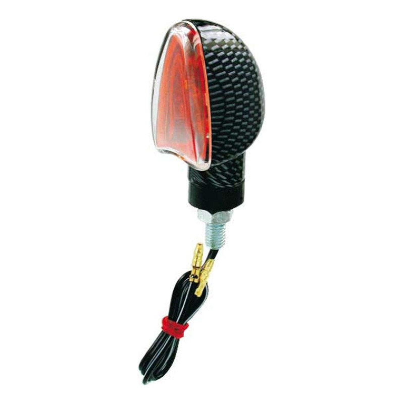 Paire de clignotants RMS fleche aspect carbone