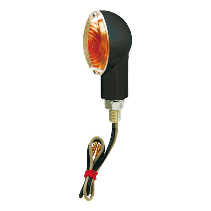 Paire de clignotants RMS oval noir